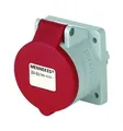Produktbild: Mennekes CEE-Anbausteckdose 5p 16A 400V (50+60Hz) rot 6h IP44 schraublose...