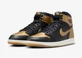 Produktbild: Nike Air Jordan 1 Retro High OG Black Metallic Gold Sneaker Schuhe 45 DZ5485-071