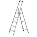 Produktbild: ZARGES Stehleiter einseitig Scana S silber 5 Stufen, H: 182,0 cm