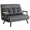 Produktbild: HOMCOM Sofa, Schlafsofa, LxBxH: 102 x 73 x 81 cm - grau