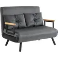 Produktbild: HOMCOM Schlafsofa mit Bettfunktion Rückenkissen 102B x 73T x 81H cm