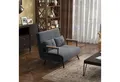 Produktbild: HOMCOM Schlafsofa Polstersofa mit Verstellbarer Rückenlehne, Zweisitzer, Relaxsessel 1 Teile, für Wohnzimmer, Dunkelgrau
