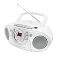 Produktbild: Soundmaster SCD5100 Weiß Radiorekorder mit CD-Spieler und Kassettendeck CD-Radiorecorder