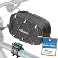 Produktbild: Valkental® Fahrrad Rahmentasche [Innovativer Adapter] Wasserfeste Oberrohrtasche mit Schnellspanner für Ebike, Rennrad & MTB [Viel Platz] Fahrradtasche Rahmen Handy – Handytasche mit sensibler Folie
