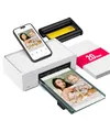 Produktbild: Liene Amber M100 Fotodrucker Smartphone, 10X15 mit 20 Fotopapiers/Patrone, WiFi Handy Fotodrucker für iPhone/Android/PC, 300DPI Farbsublimation Sofortbilddrucker, Photo Printer Portable für Zuhause