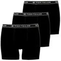 Produktbild: TOM TAILOR Boxershorts Buffer (3er Pack) bequem, basic, eng, atmungsaktiv, Logobund, Baumwollmix schwarz S