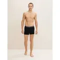 Produktbild: TOM TAILOR Boxershorts Unterwäsche (im Dreierpack) Mittellange Boxershorts im 3er-Pack schwarz S/4