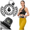 Produktbild: TREX SPORT Smart Hula Hoop Reifen mit Zähler TX-020CHH | Fitnessreifen mit LCD Display, 400g Gewicht, 24 Segmente, 360° Massage mit Noppen | Grau