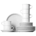 Produktbild: Thomas Kaffeeservice Trend weiß, Weiß, Keramik, 18-teilig, 180 ml,180 ml, 31.6x28.2x31.6 cm, robust, lebensmittelecht, Essen & Trinken, Geschirr, Geschirr-Sets, Kaffeeservice