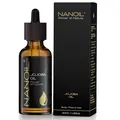 Produktbild: Jojobaöl Nanoil Jojoba Oil 50ml - natürliches, reines, kaltgepresstes, ungeröstetes Bio Jojobaöl. Pflegeöl für Haar, Körper und Gesicht. Naturpflege, Linderung
