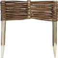 Produktbild: Weide Beeteinfassung in 16 Größen Weidenzaun Rasenkante Beetbegrenzung Steckzaun imprägniert mit Buchepflöcken für leichtes Einsetzen Palisade  Länge: 30 cm Höhe: 10 cm