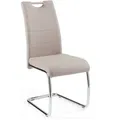 Produktbild: 4er-Set Hela Freischwinger Flora Lederoptik Braun Cappuccino