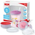 Produktbild: NUK 3-in-1 Trinklernset mit Trainer Cup Schnabeltasse (6+ Monate), Magic Cup 360° Trinklernbecher (8+ M) & Action Cup Trinkflasche Kinder (12+ M) | 230 ml | BPA-frei | lila Krabbe