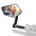 Produktbild: ✅​ Fahrradspiegel extra große Spiegelfläche |schlagfestes Echtglas Fahrradspiege