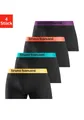 Produktbild: Bruno Banani Boxer Boxershorts für Herren (Packung, 4-St) mit farbigen Marken-Schriftzug am Bündchen