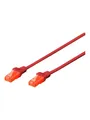 Produktbild: DIGITUS Professional patch cable - 25 cm - red - Rot - 0.25 meter