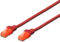 Produktbild: DIGITUS Professional CAT 6 U-UTP Patchkabel Netzwerkkabel Cu 0,25 m Rot BRANDNEU