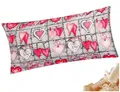 Produktbild: Heubergshop Zirbenkissen 40x80cm - Gefüllt mit Zirben - Herzen, Landhaus - Kissen mit Zirbenflocken Zirbenspäne Reißverschluss (Zirbe-358-1-40x80)