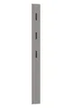 Produktbild: Garderobenpaneel Wandgarderobe Flurgarderobe grau 3 Haken