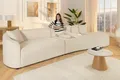 Produktbild: riess-ambiente Big-Sofa ATELIER L 330cm beige Bouclé - inkl. Kissen, Schaumstoff-Polsterung, Einzelartikel 1 Teile, abgerundete XXL-Couch mit Polsterung & Kissen - ideal für Wohnzimmer