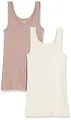 Produktbild: Damen Tanktop Slim Fit 2er-Pack Beige Braun Größe M Amazon Essentials