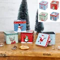 Produktbild: 4-tlg. Metalldosen mit Deckel Weihnachten 7,5 x 6,5cm Blechdosen für Weihnachten