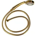 Produktbild: tecuro Antikalk - Handbrause ew-080 gold - mit 3-Funktionen und Metallschlauch 200 cm - vergoldet
