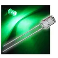 Produktbild: world-trading-net - 25x LED 5mm wasserklar Linse konkav - GRÜN LEDs, Leuchtdiode, bedrahtet, Diode Leuchtend, als Bauteil