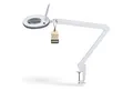 Produktbild: Lumeno Lupenlampe 721X LED Lupenleuchte CRI>90 mit Tischklemme und 127 mm Echtglaslinse, LED fest integriert, Kaltweiß, 6500 K, LED Leuchte