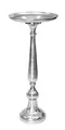 Produktbild: Dekoleidenschaft Dekosäule Silber aus Metall, 78cm hoch, Antik Look, XXL Kerzenständer, Blumenständer, Metallsäule, Blumensäule, Beistelltisch, Windlichtsäule, Podest, Sockel