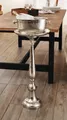 Produktbild: Metall Deko Säule silber, 78cm hoch, Antik Look, XXL Kerzen Halter Ständer Tisch