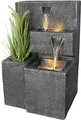 Produktbild: Springbrunnen Grada bepflanzbar Gartenbrunnen beleuchtet Wasserspiel mit LED Terrassenbrunnen Balkonbrunnen Gartendekoration Anthrazit