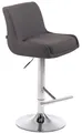 Produktbild: CLP Barhocker Club Stoff höhenverstellbar und drehbar,dunkelgrau chrom