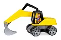 Produktbild: Lena 04411 Truxx Bagger, Baustellenfahrzeug ca. 44 cm, robuster Schaufelbagger mit beweglichem Baggerarm und vollbeweglicher Spielfigur, Sandbagger für Kinder ab 2 Jahre, Spielfahrzeug in gelb