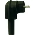 Produktbild: Fp - Kopp Schuko Winkelstecker Vollgummi Schwarz Für Kabelquerschnitt Bis 3x2,5qmm