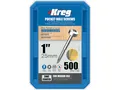 Produktbild: Kreg Pocket-Hole Schrauben 25 mm, Verzinkt, Flachkopf, Feingewinde - 500Stk.