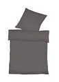 Produktbild: fleuresse Halbleinen Bettwäsche Provence Schiefer, 1 Bettbezug 135 x 200 cm + 1 Kissenbezug 80 x 80 cm