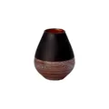 Produktbild: Villeroy und Boch Manufacture Swirl Vase Soliflor, 12,2 cm, Kristallglas, Schwarz/Bronze