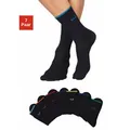 Produktbild: H.I.S Socken Packung, 7 Stk. tlg. mit farbigen Bündchen, Gr. 39-42, schwarz, , 59703208-39