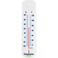 Produktbild: Weißes Wandthermometer für Verwendung in Innen und Außenbereichen, mit C/FAnz...