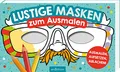 Produktbild: Lustige Masken zum Ausmalen: Ausmalen, aufsetzen, ablachen! | 20 formgestanzte Masken zum Heraustrennen und Anmalen für den Kindergeburtstag