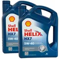 Produktbild: 2x5 Liter Shell Helix HX7 5W-40 Motorenöl 5W40 Motoröl A3 B4 Fiat MB VW API SP