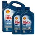 Produktbild: 5+2x1=7 L Shell Helix HX7 5W-40 Motorenöl 5W40 Motoröl A3 B4 Fiat MB VW API SP
