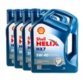 Produktbild: SHELL Helix HX7 5W-40 Motoröl MB 229.3, VW 502 00, VW 505 00, 4x5 Liter