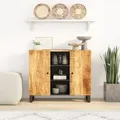 Produktbild: vidaXL Sideboard mit 2 Türen 90x33x75 cm Massivholz Mango