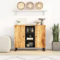 Produktbild: vidaXL Sideboard mit 2 Türen 90x33x75 cm Massivholz Mango