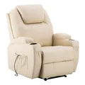 Produktbild: MCombo elektrisch Relaxsessel Fernsehsessel Liegefunktion+Massage+Heizung7061CW