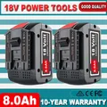 Produktbild: 2X Für Bosch Professional BAT618 BAT609 Akku Akkupack 18 V / 8Ah Li-Ion ProCORE