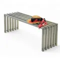 Produktbild: DanDiBo Gartenbank, Silber, Metall, 115x43.5x36 cm, Gartenmöbel, Gartenbänke