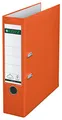 Produktbild: Leitz Qualitäts-Ordner 180° Plastik, das Original, DIN A4 Aktenordner 8 cm breit, 90% Recycling-Karton, 30% Pre-Consumer Recycling-Kunststoff, Mit 180° Mechanik, 600 Blatt Kapazität, Orange, 10105045